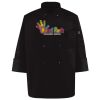 Ten Pearl Button Black Chef Coat Thumbnail